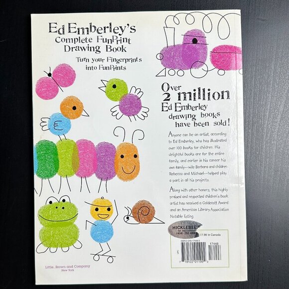 Ed Emberley's Complete Funprint Drawing Book Activity Art WorkBook - Picture 3 of 8
